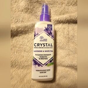 Crystal Essence Mineral Deodorant Body Spray Lavender and White Tea 4oz